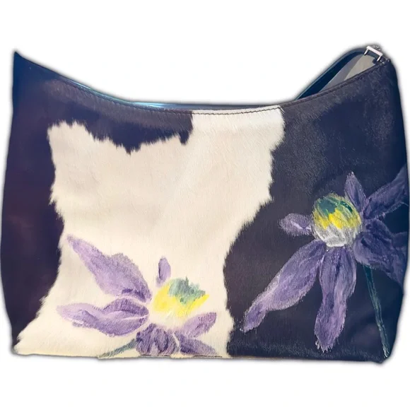 Versace Vintage Pony Hair Hand-Painted Purse NWOT 1999 - Picture 8 of 16